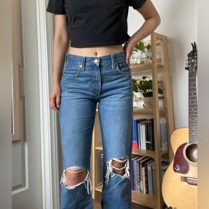 Levi’s Straight-leg Distressed Jeans